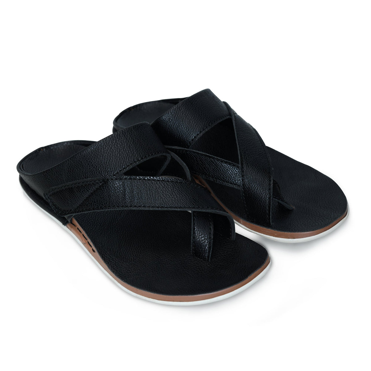 Designer Faux Leather Slippers for Men