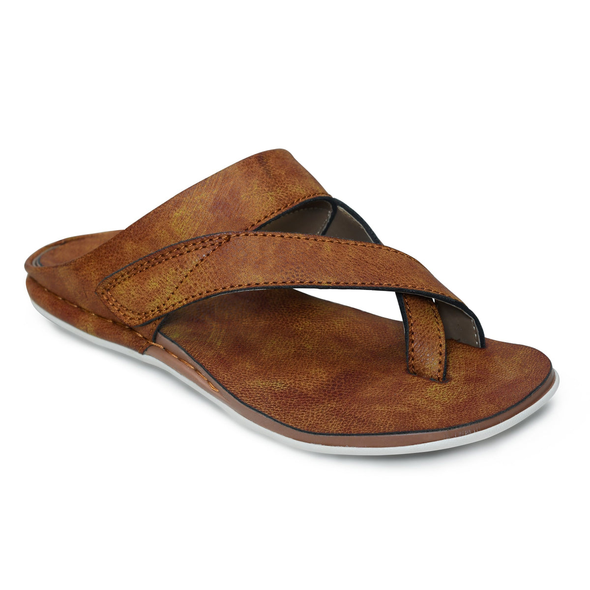 Brown sandal on a white background