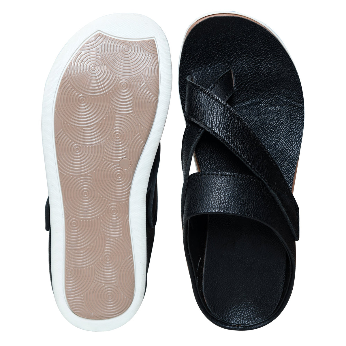 Designer Faux Leather Slippers for Men