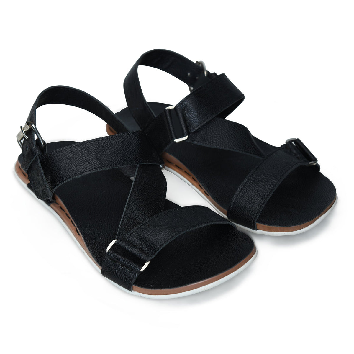 Cushioned Footbed Buckle Strap Sandals Men