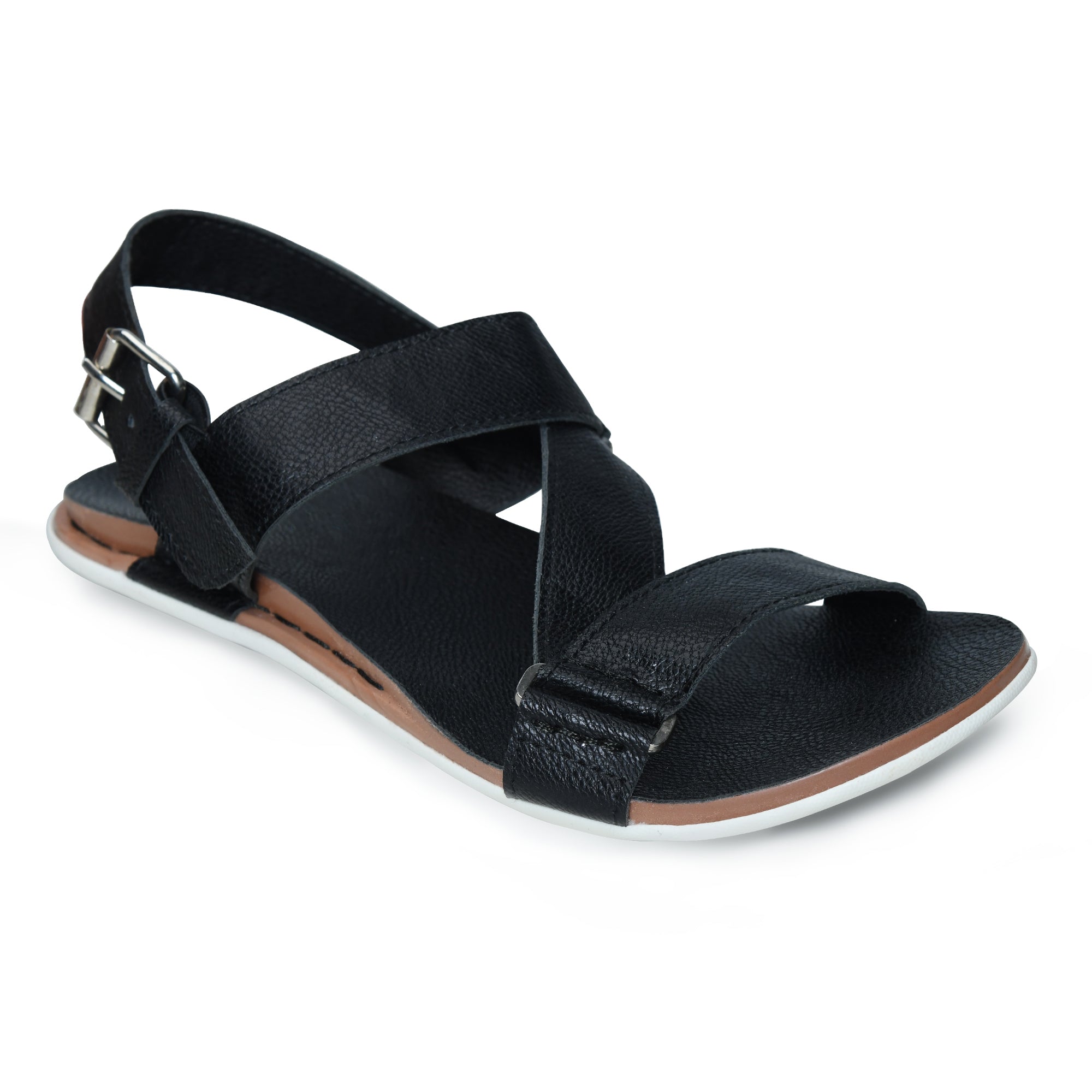 Cushioned Footbed Buckle Strap Sandals Men