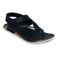 Faux Leather Sandals with Adjustable Backstrap