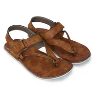 Faux Leather Sandals with Adjustable Backstrap