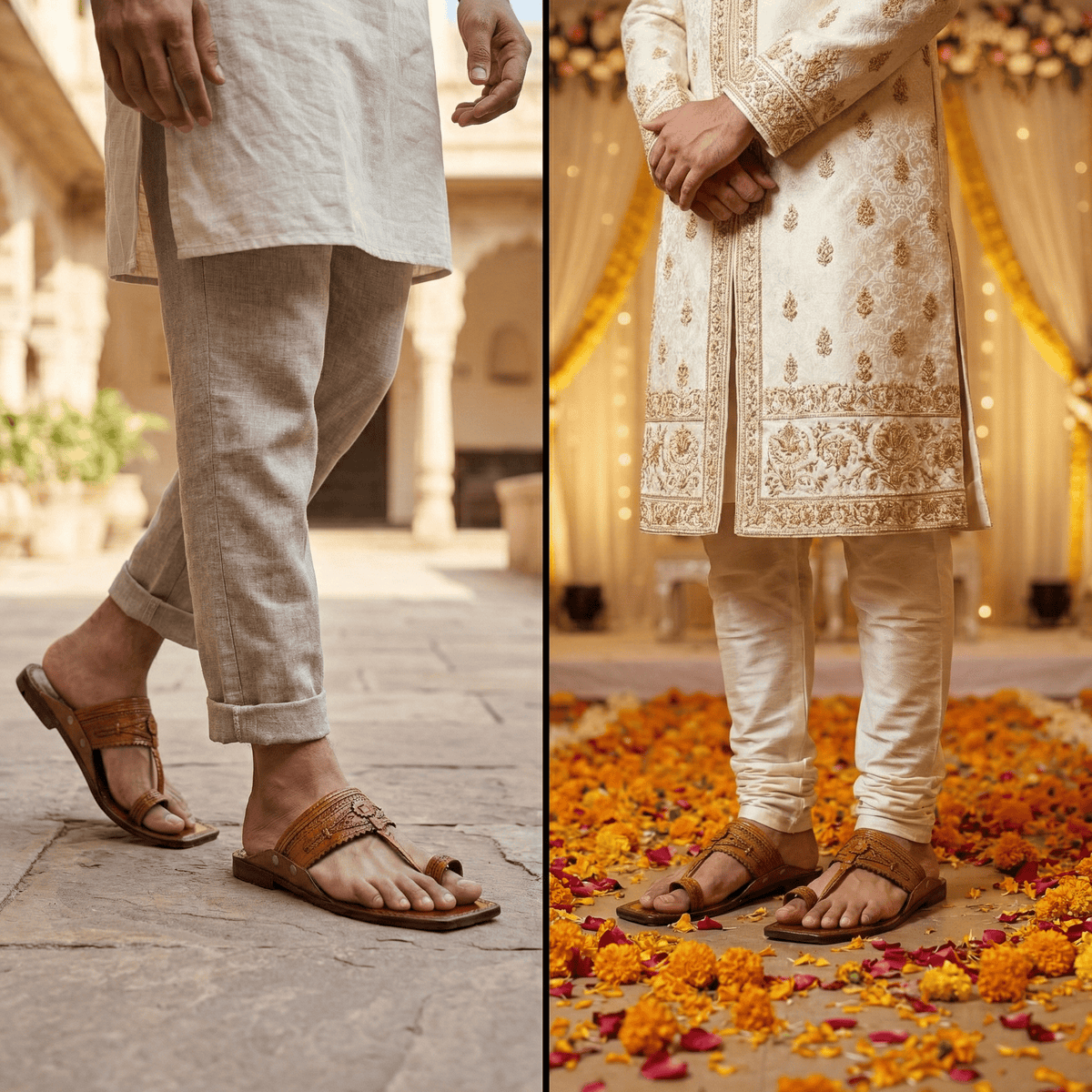 Stepsoft Royale Pure Leather Kolhapuri