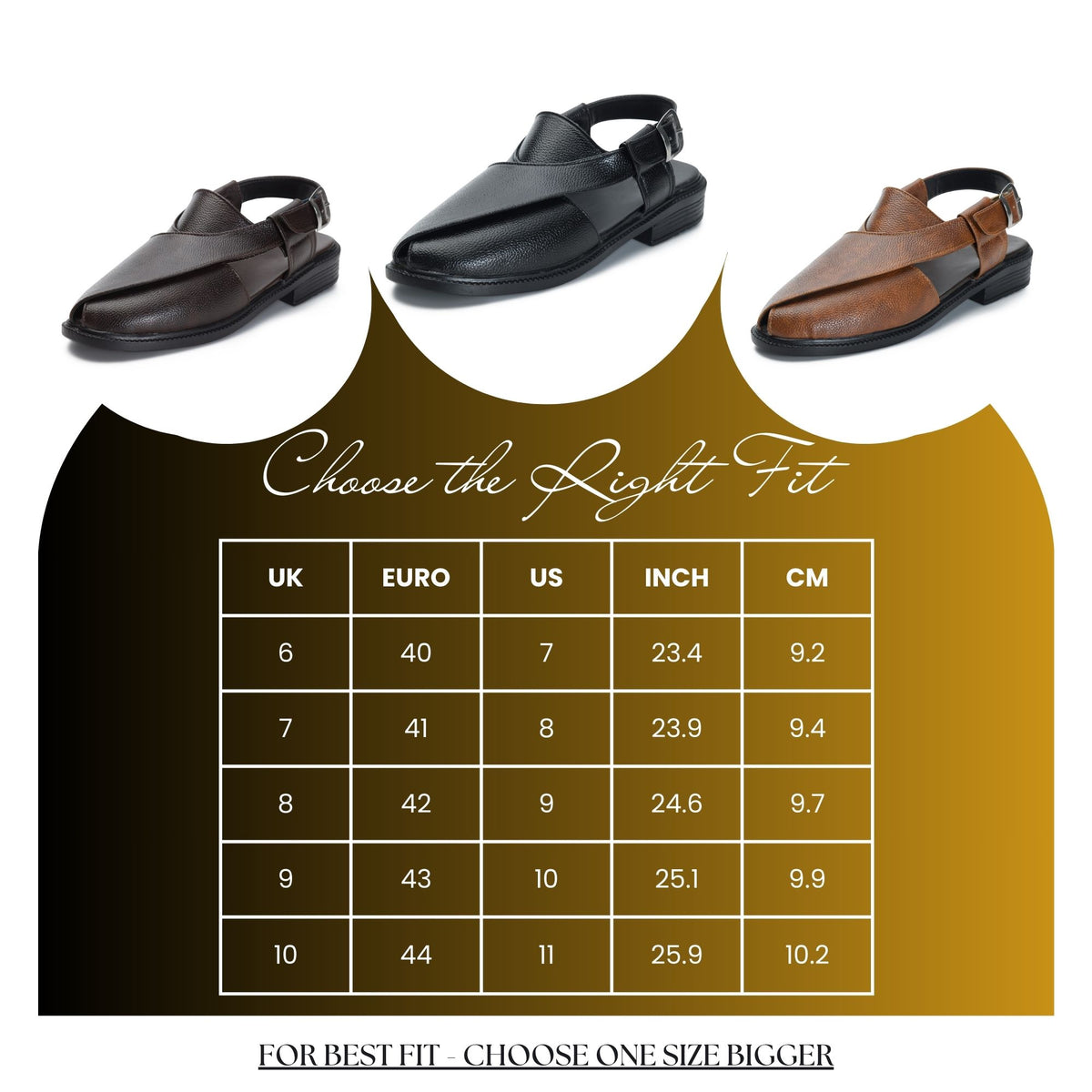 Peshawari Faux Leather Ethnic Sandals Men