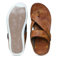 Designer Faux Leather Slippers for Men