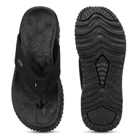 Men's Orthopedic Comfort Flip Flops | Arch Support | Premium Faux Leather | Cushioned Anti-Slip Slippers
