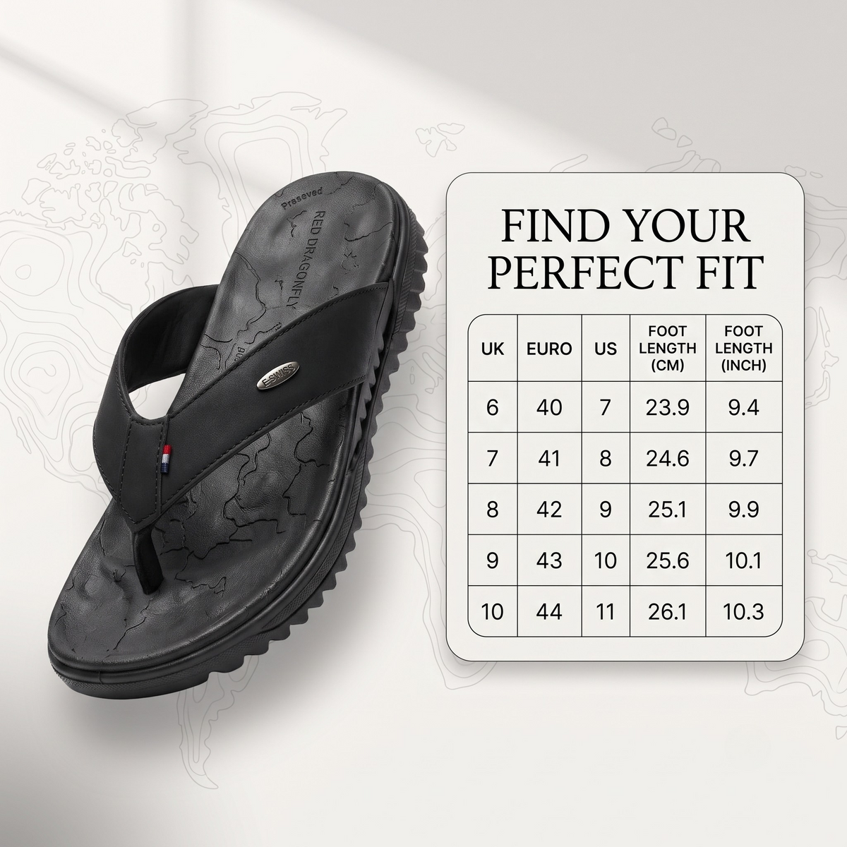 Men's Orthopedic Comfort Flip Flops | Arch Support | Premium Faux Leather | Cushioned Anti-Slip Slippers