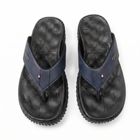 Men's Orthopedic Comfort Flip Flops | Arch Support | Premium Faux Leather | Cushioned Anti-Slip Slippers
