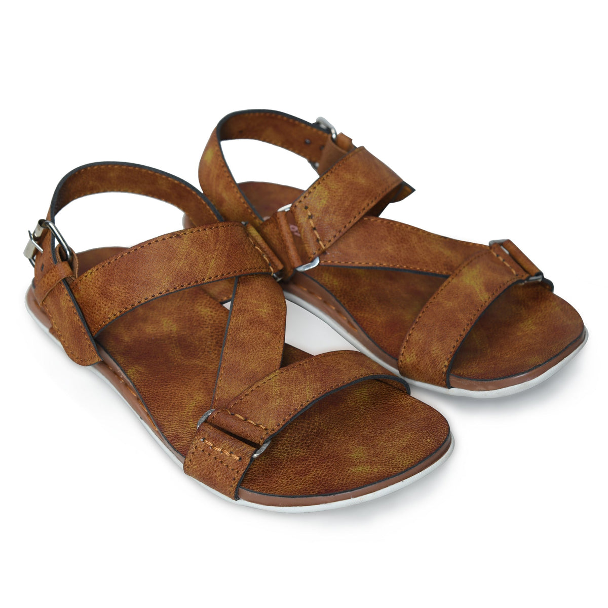 Cushioned Footbed Buckle Strap Sandals Men