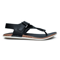 Faux Leather Sandals with Adjustable Backstrap