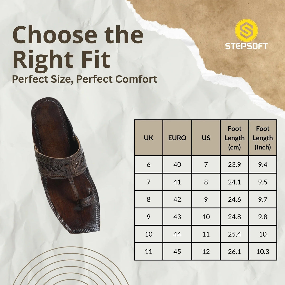 Rajveer Crest Pure Leather Kolhapuri Chappals