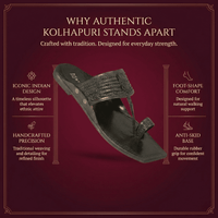 Virasat T-Strap Pure Leather Kolhapuri