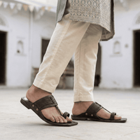 Virasat T-Strap Pure Leather Kolhapuri