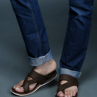 Designer Faux Leather Slippers for Men