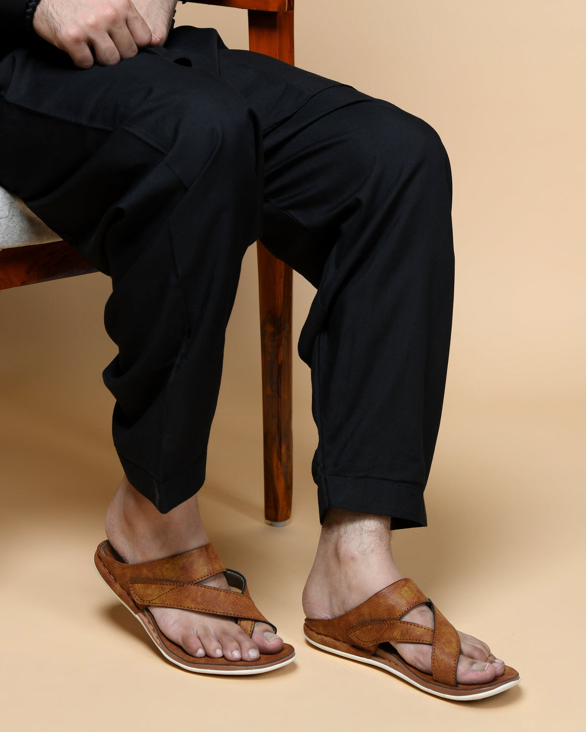 Designer Faux Leather Slippers for Men
