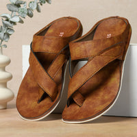 Designer Faux Leather Slippers for Men
