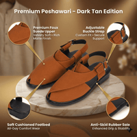 Suede Peshawari Closed-Toe Sandals Men