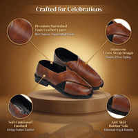 Ethnic Slip-On Closed-Toe Sandals Men