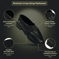 Ethnic Slip-On Closed-Toe Sandals Men