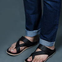 Designer Faux Leather Slippers for Men