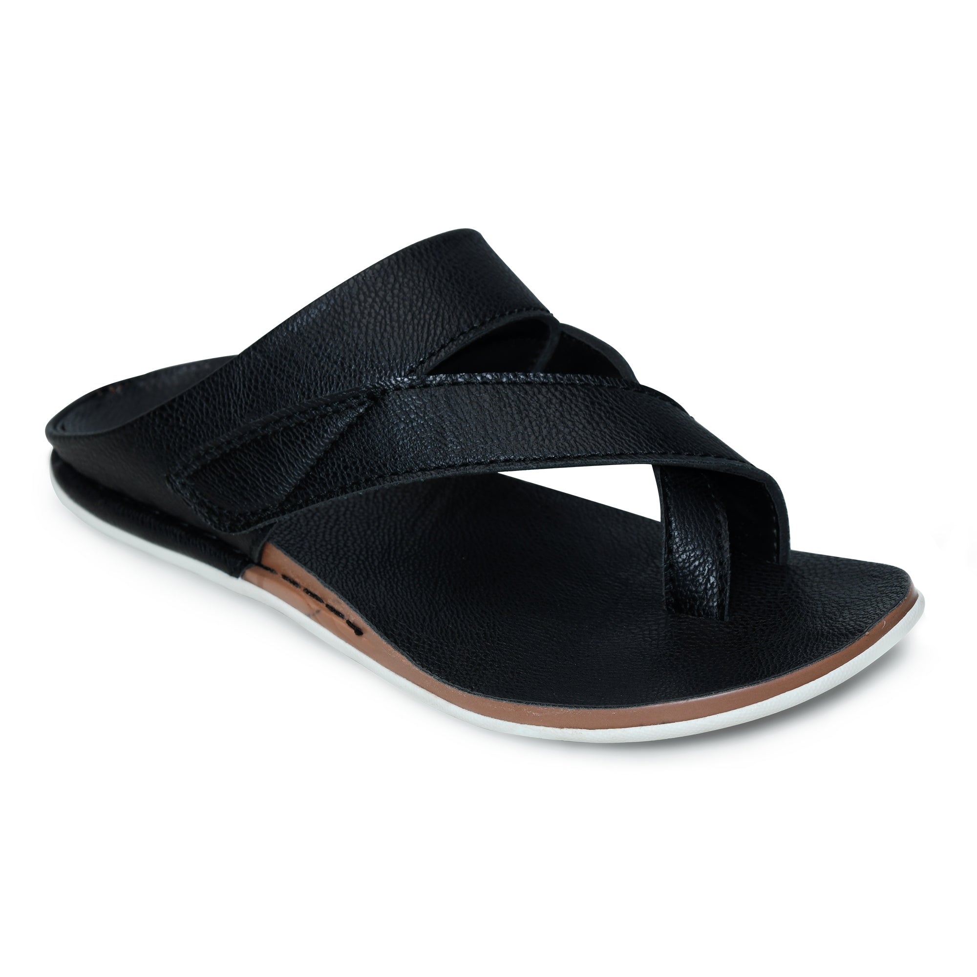Designer Faux Leather Slippers for Men