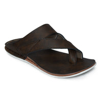 Brown sandal on a white background