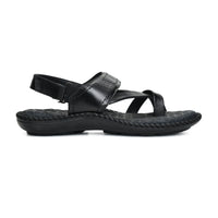 STEPSOFT orthopedic kolhapuri slippers for men in brown with cushioned footbed and T-strap comfort design